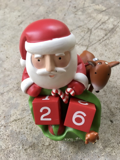 Christmas countdown Santa