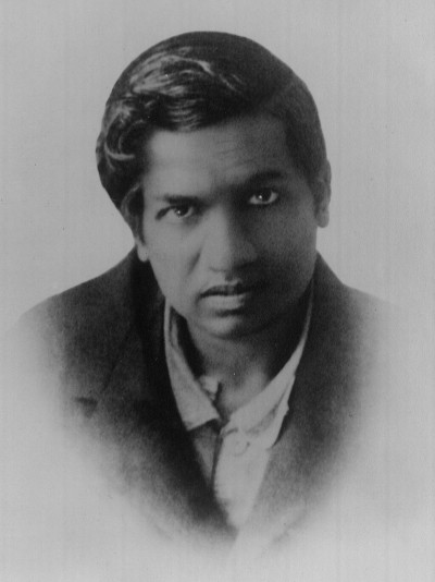 Ramanujan's passport photo from 1913